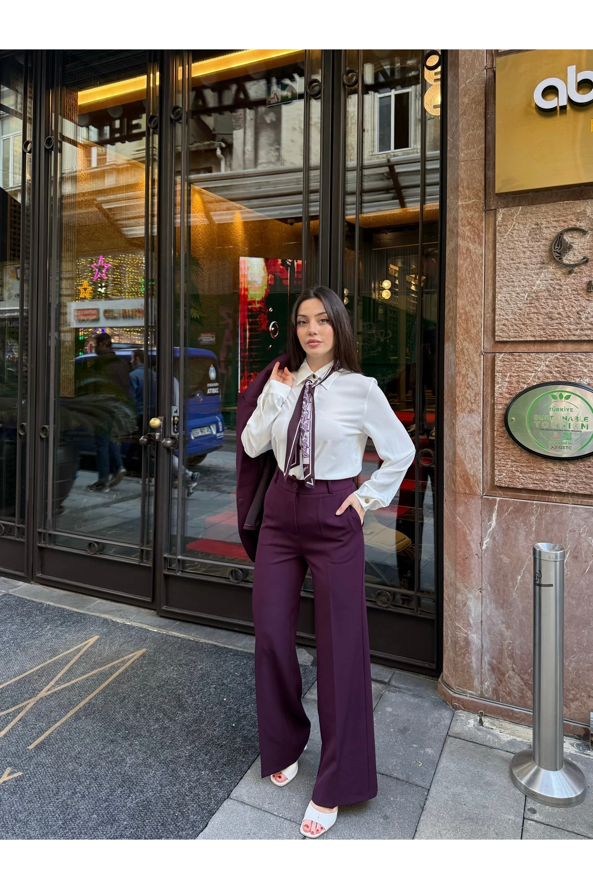 Blazer Takım Elbise Tek Düğme Ceket Pantalon