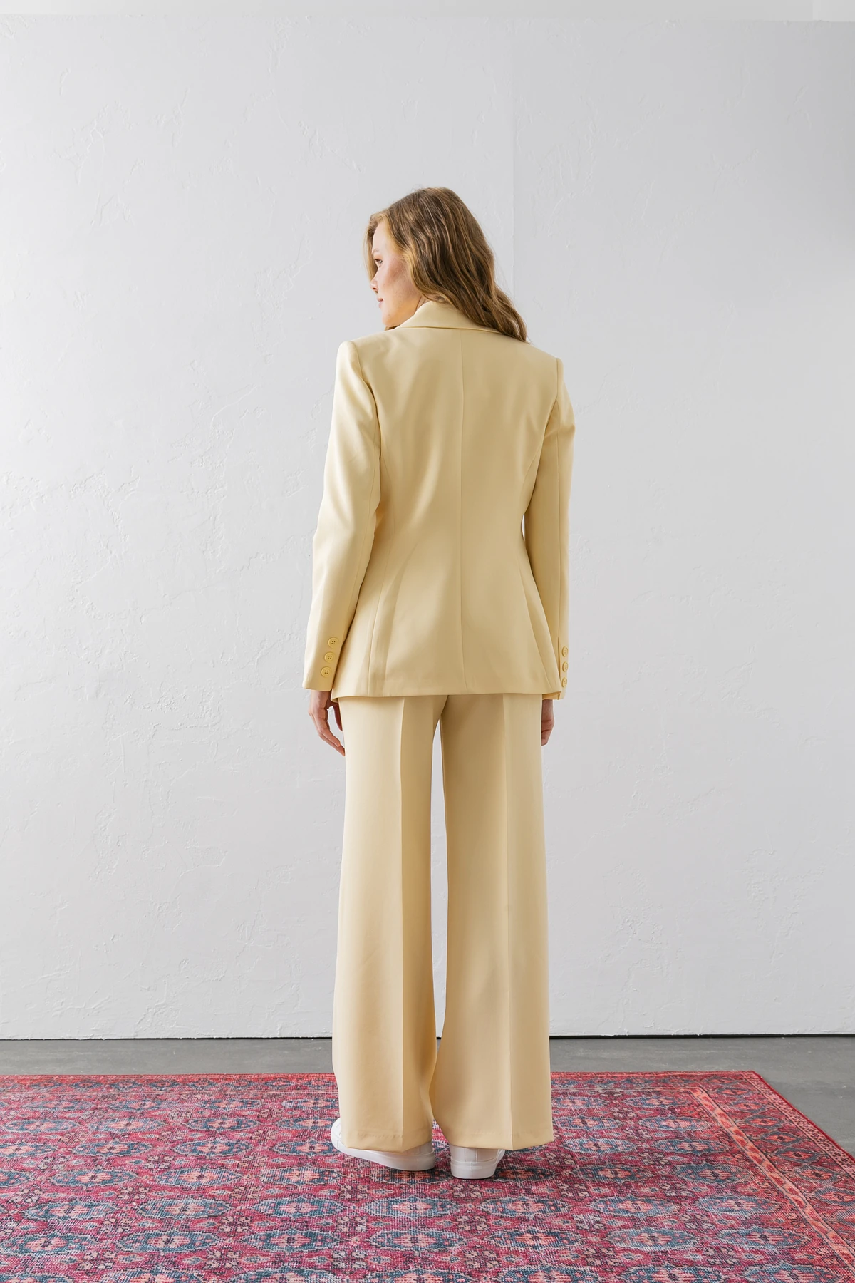 Takım Elbise Tek Düğmeli Blazer Ceket Pantolon Yelek Üçlü Takım