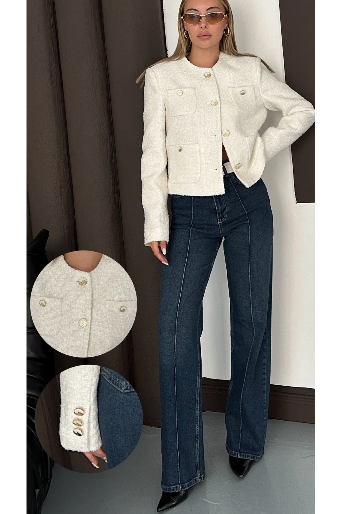 Şanel Elegant Cepli Ceket