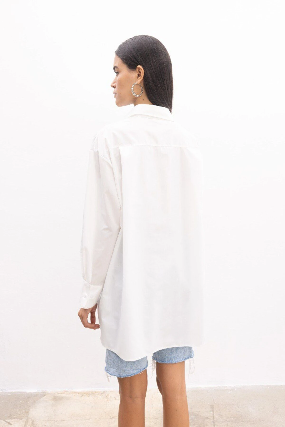 Oversize Poplin Gömlek