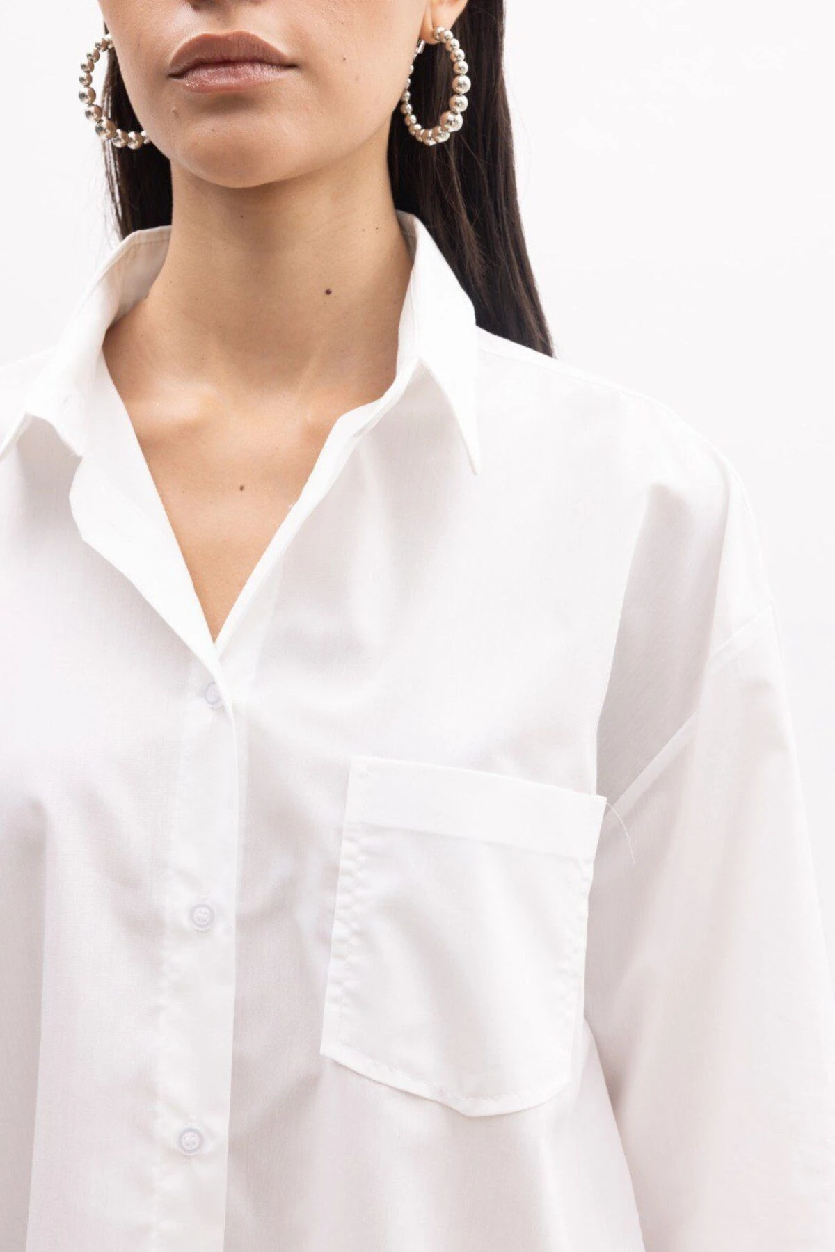 Oversize Poplin Gömlek