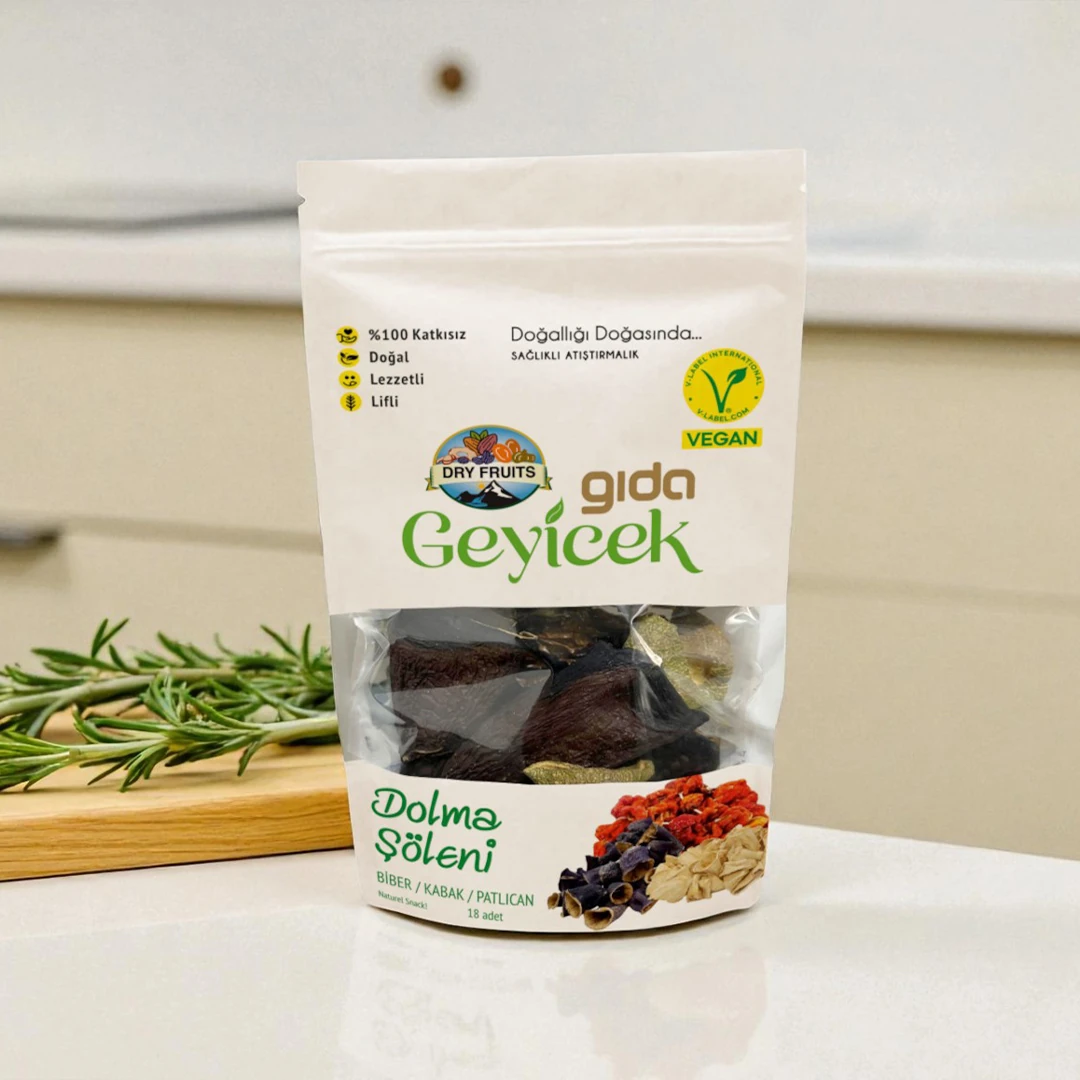 Geyicek Gıda Kurutulmuş Dolma Şöleni (Biber/Kabak/Patlıcan) 18 Adet
