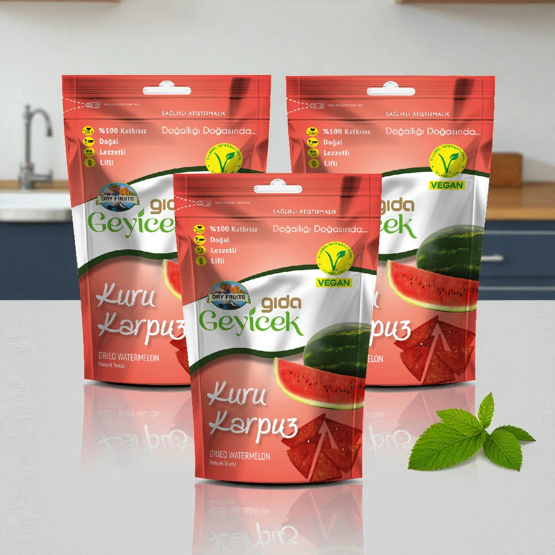 Geyicek Gıda 3'lü Kurutulmuş Karpuz 30 Gr