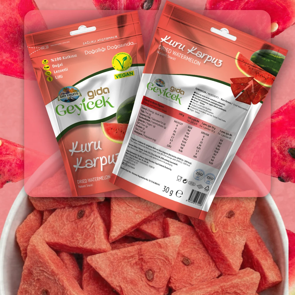 Geyicek Gıda Kurutulmuş Karpuz 30 Gr