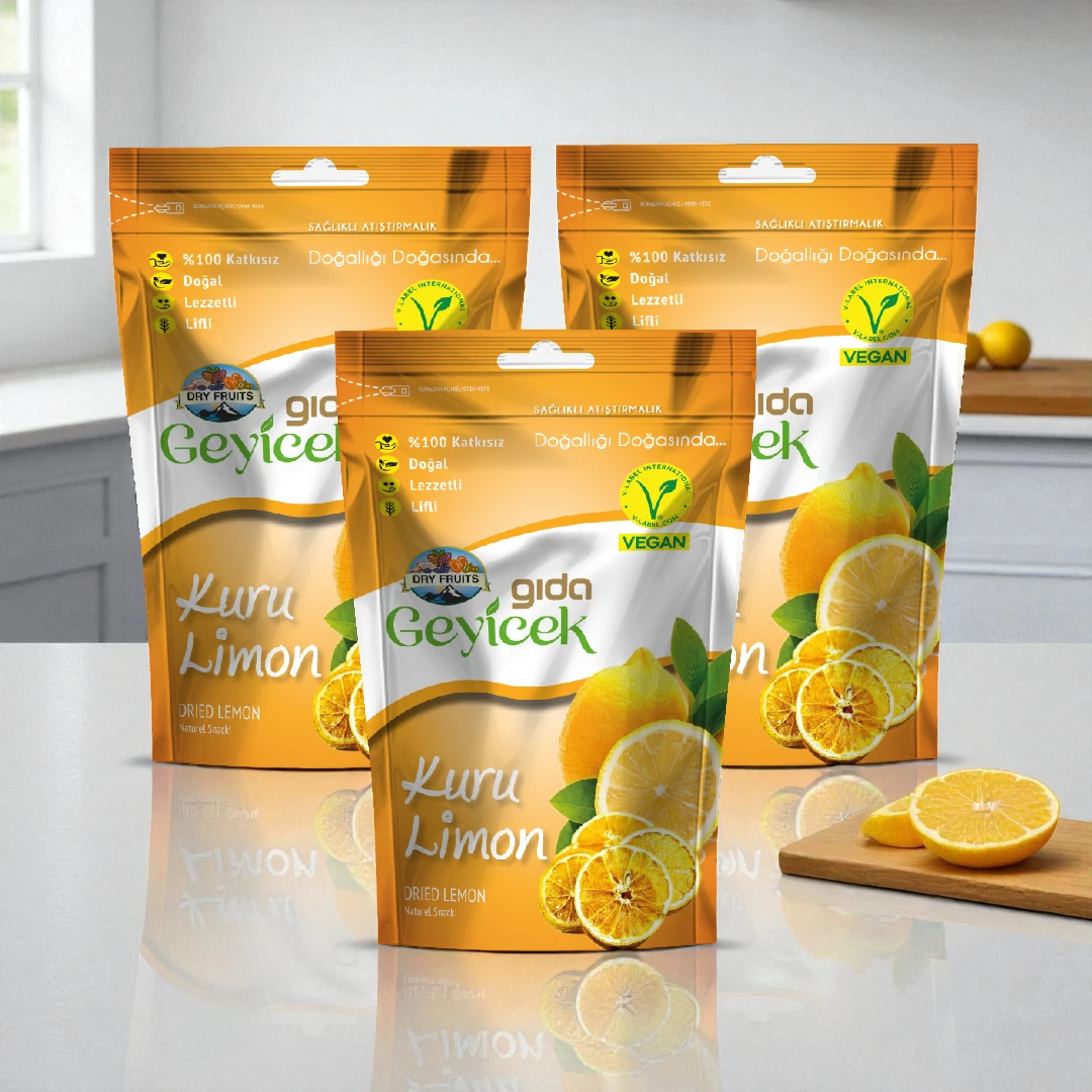 Geyicek Gıda 3'lü Kurutulmuş Limon 30 Gr 