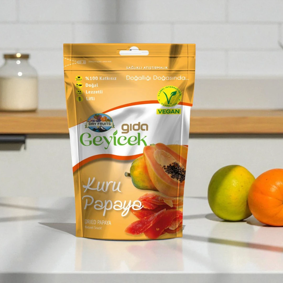 Geyicek Gıda 3'lü Kurutulmuş Papaya 30 Gr