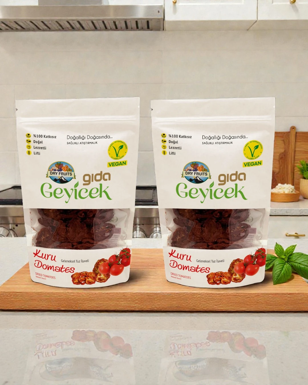Geyicek Gıda 2'li Kurutulmuş Domates (Geleneksel Tuz İlaveli) 100 Gr
