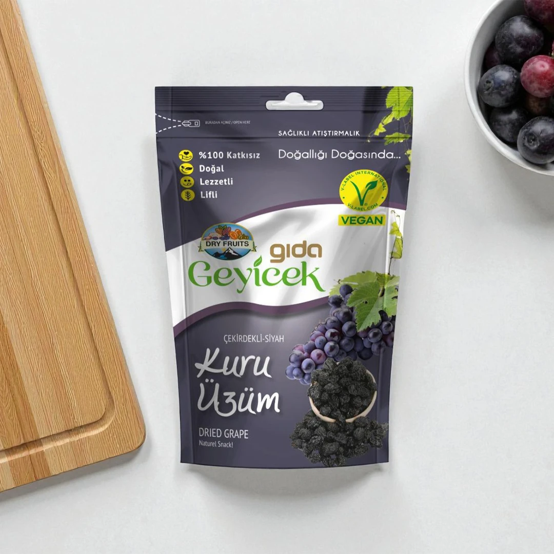 Geyicek Gıda 3'lü Kurutulmuş Üzüm 100 Gr