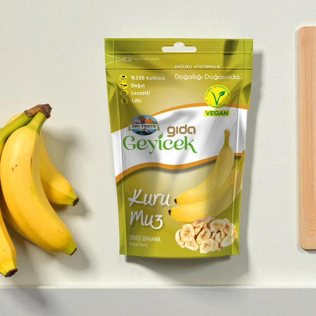 Geyicek Gıda Kurutulmuş Muz 30 Gr