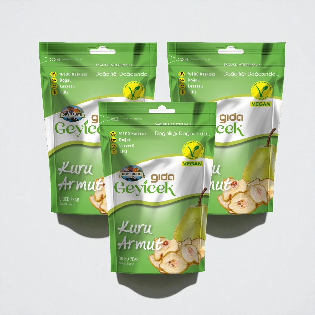 Geyicek Gıda 3'lü Kurutulmuş Armut 50 Gr