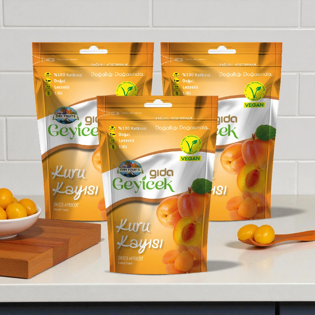 Geyicek Gıda 3'lü Kurutulmuş Kayısı 50 Gr