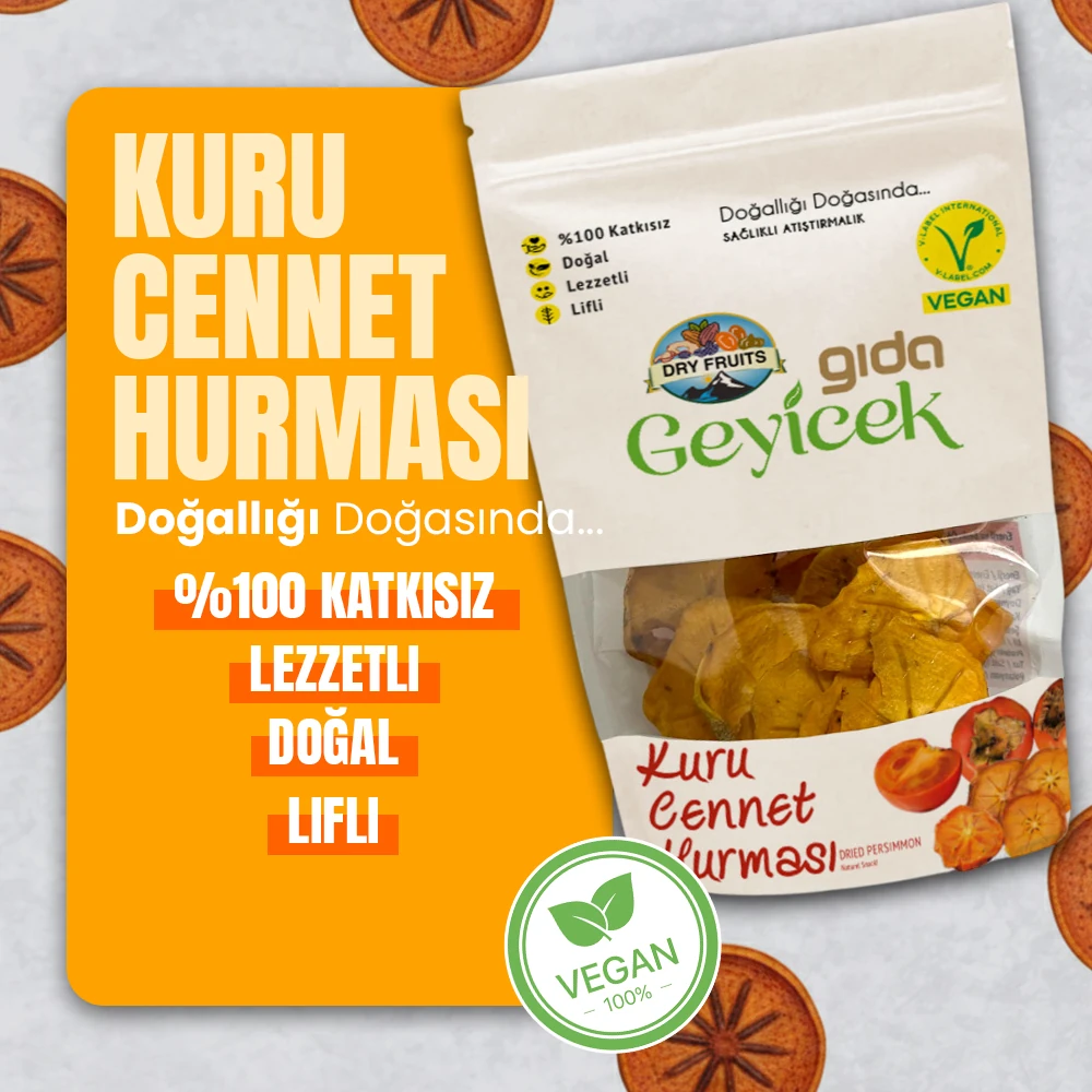 Geyicek Gıda Kurutulmuş Cennet Hurması 50 Gr