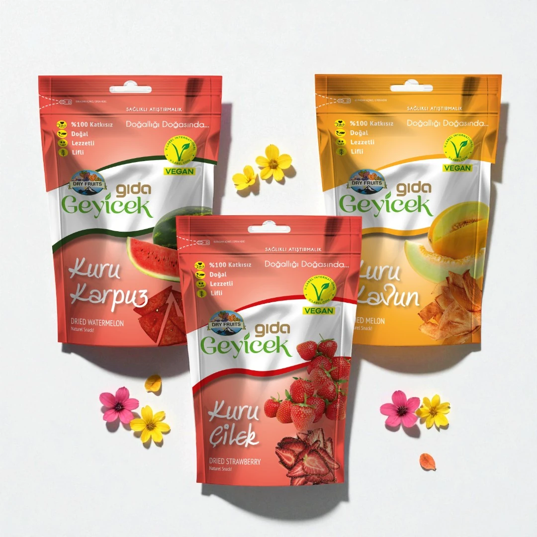 Geyicek Gıda Çilek Ve Dostları 3x30 Gr (Karpuz/Çilek/Kavun)