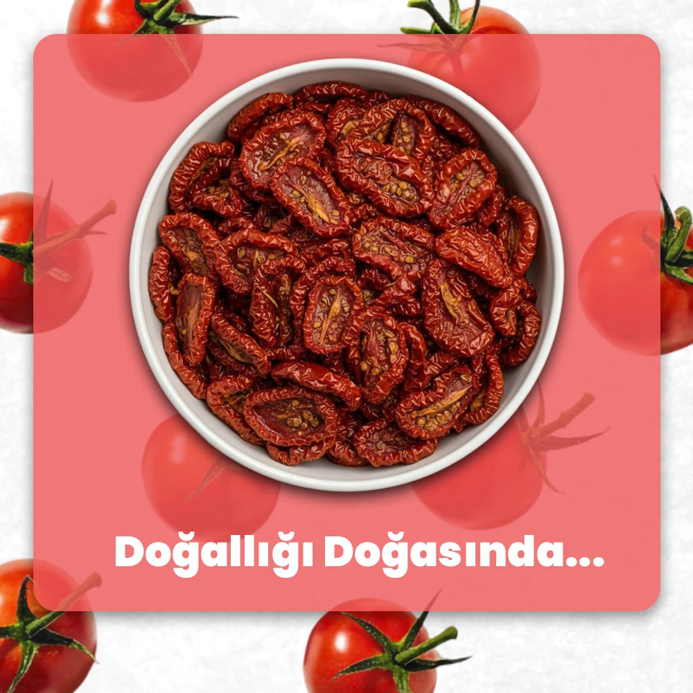Geyicek Gıda 2'li Kurutulmuş Domates (Geleneksel Tuz İlaveli) 100 Gr