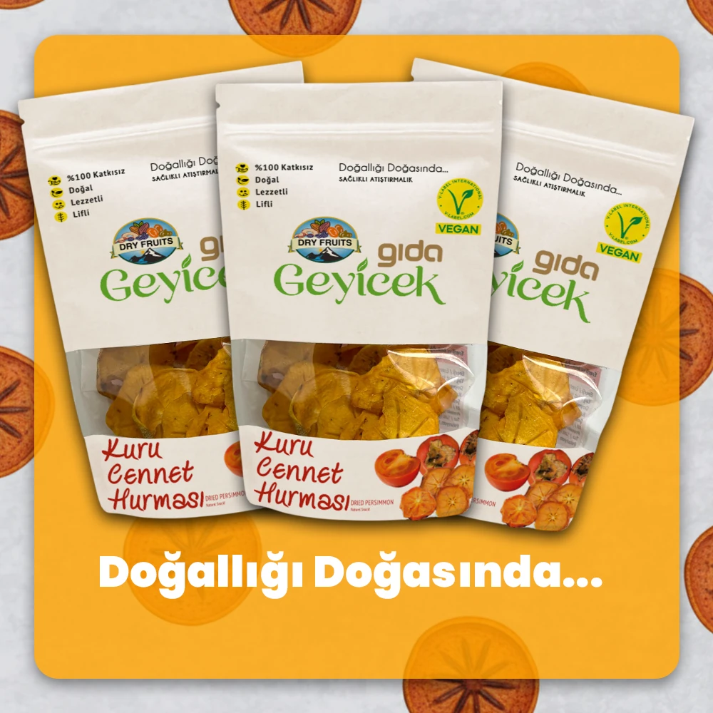 Geyicek Gıda 3'lü Kurutulmuş Cennet Hurması 50 Gr