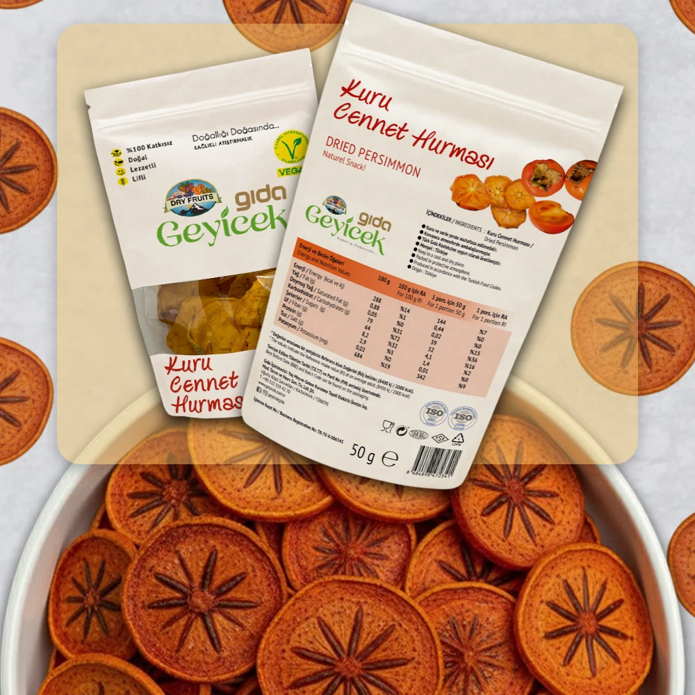 Geyicek Gıda Kurutulmuş Cennet Hurması 50 Gr
