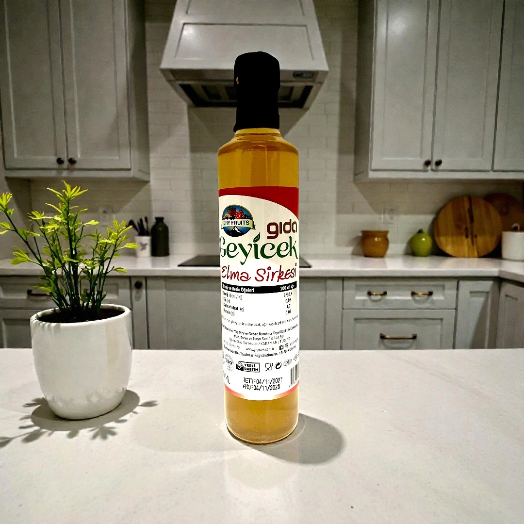 Geyicek Gıda Doğal Elma Sirkesi 500 ML