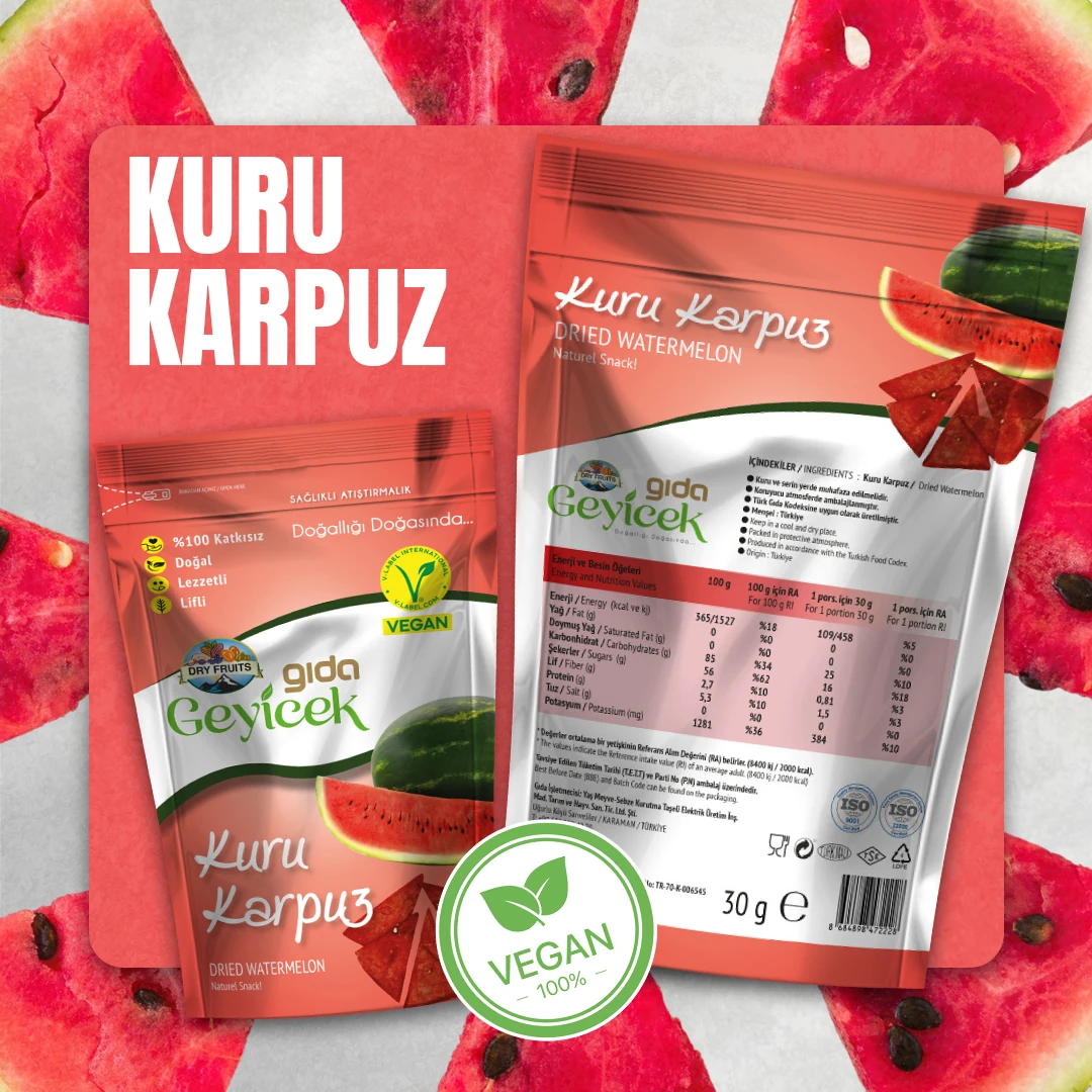 Geyicek Gıda Çilek Ve Dostları 3x30 Gr (Karpuz/Çilek/Kavun)