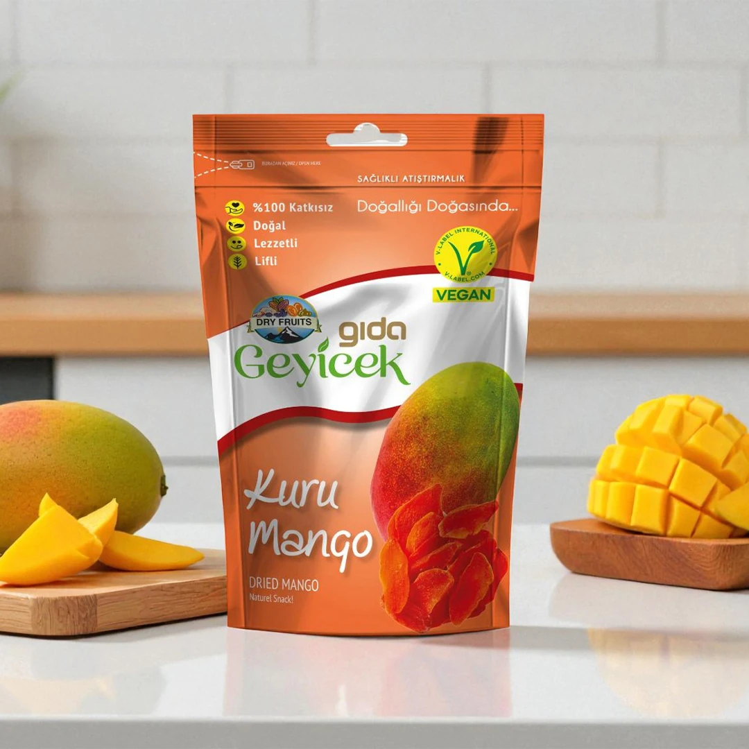 Geyicek Gıda 3'lü Kurutulmuş Mango 30 Gr
