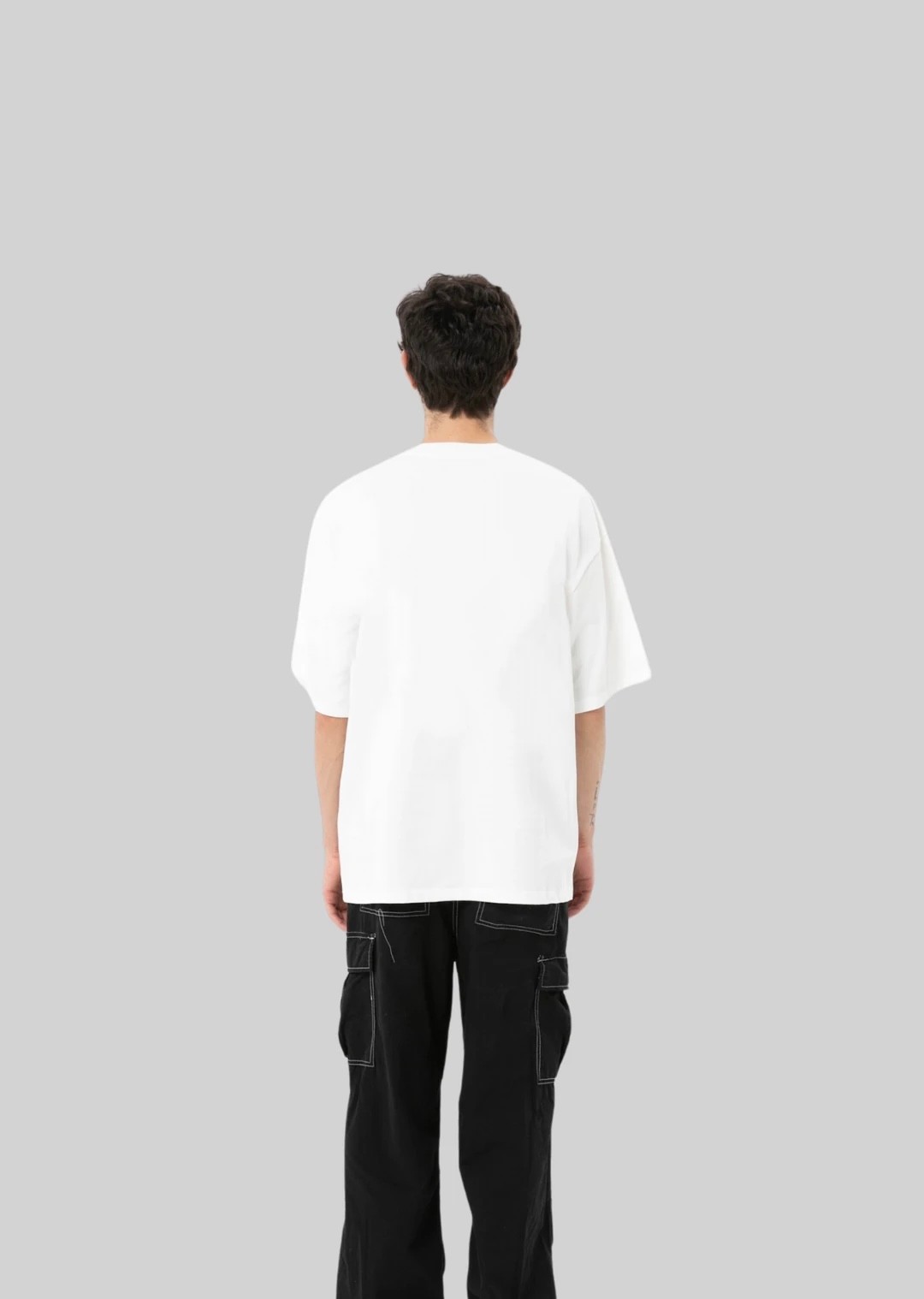 White Basic Oversize Tee 