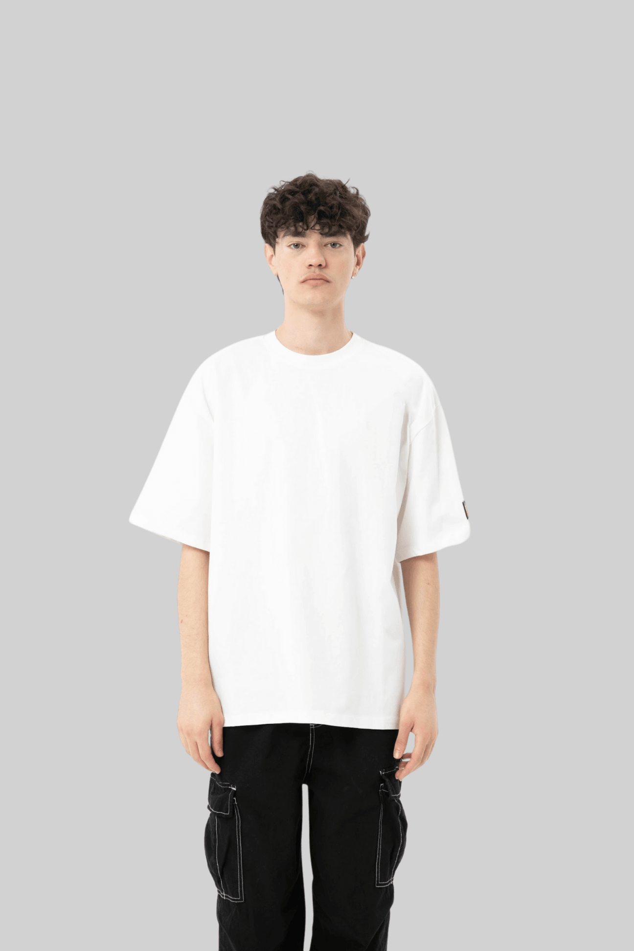 White Basic Oversize Tee 