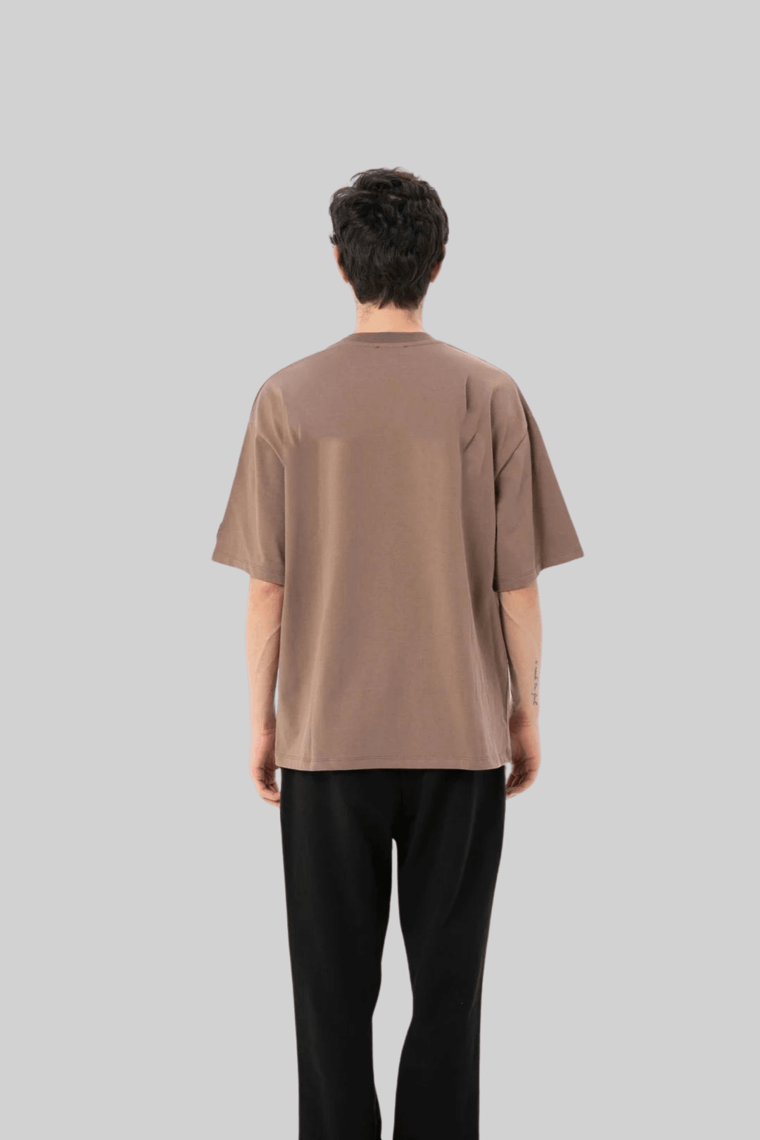 Brown Basic Oversize Tee