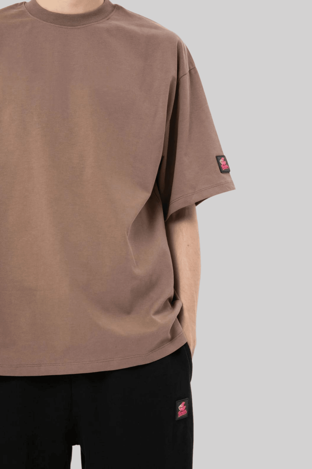 Brown Basic Oversize Tee