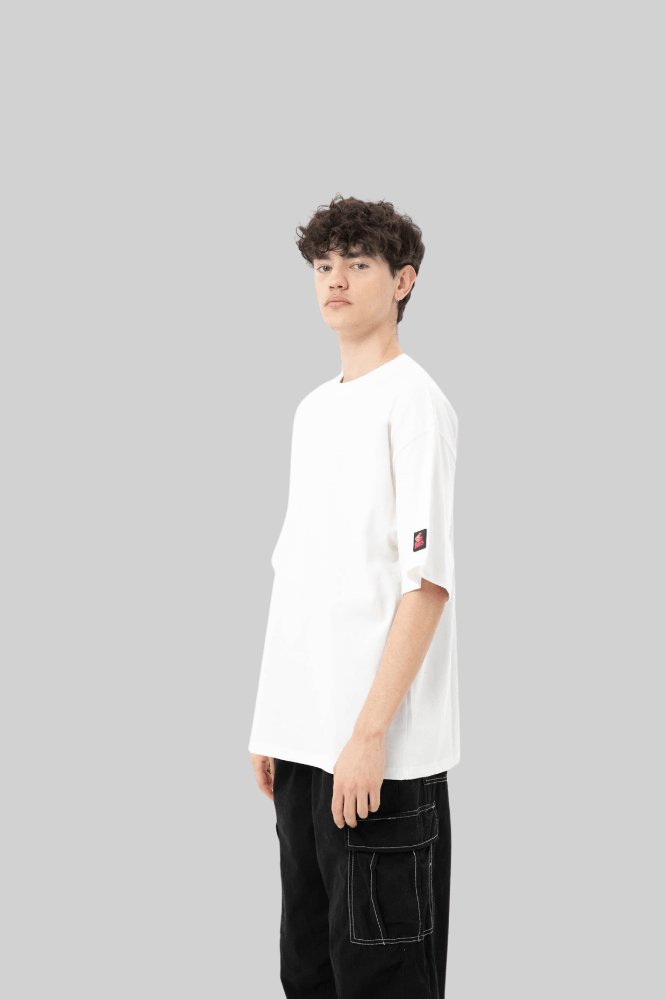 White Basic Oversize Tee 