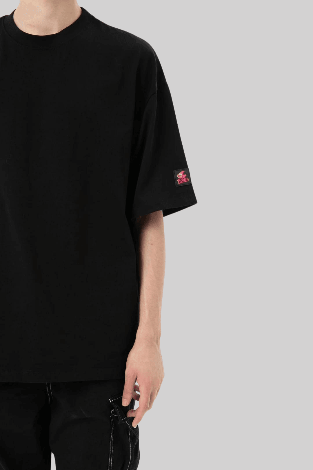 Black Basic Oversize Tee