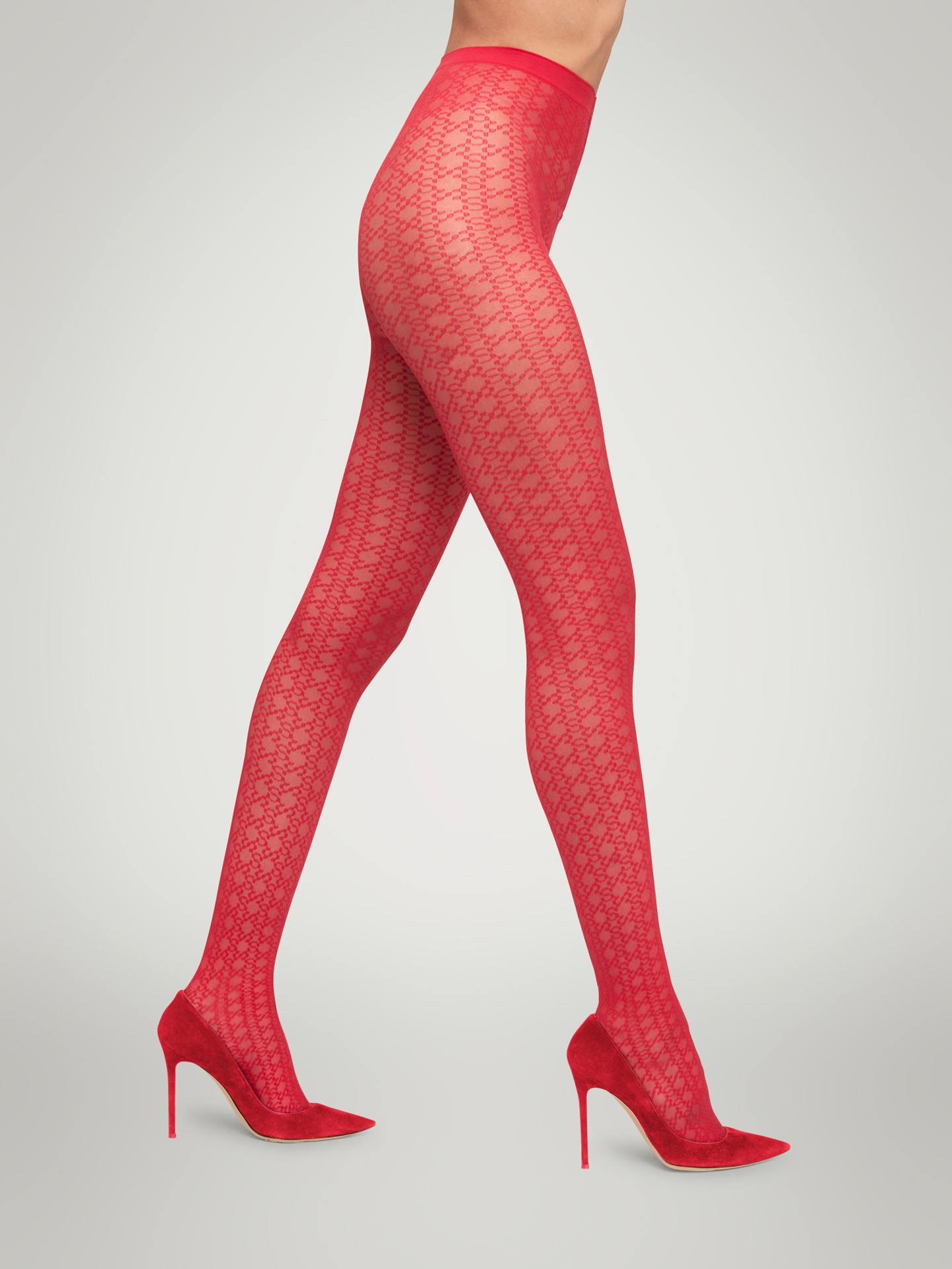 INTRICATE SHEER PATTERN TIGHTS