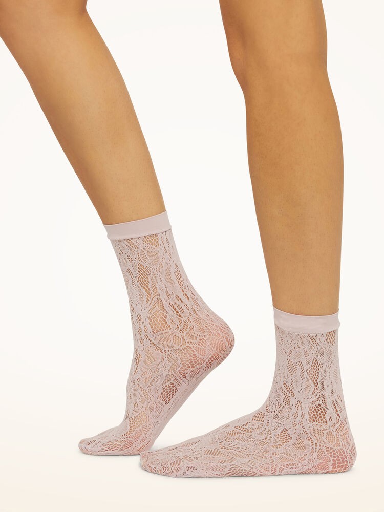 Floral Net Socks