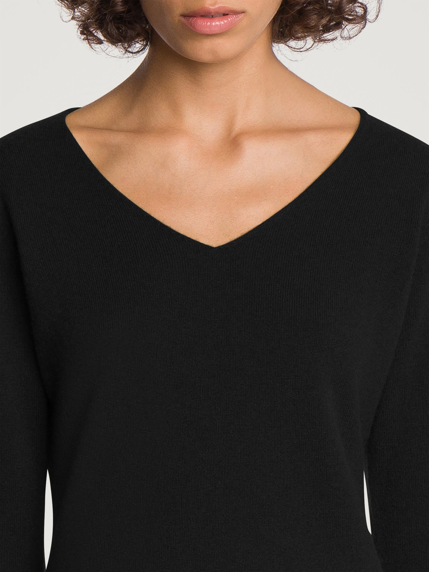 CASHMERE A SHAPE TOP LONG SLEE