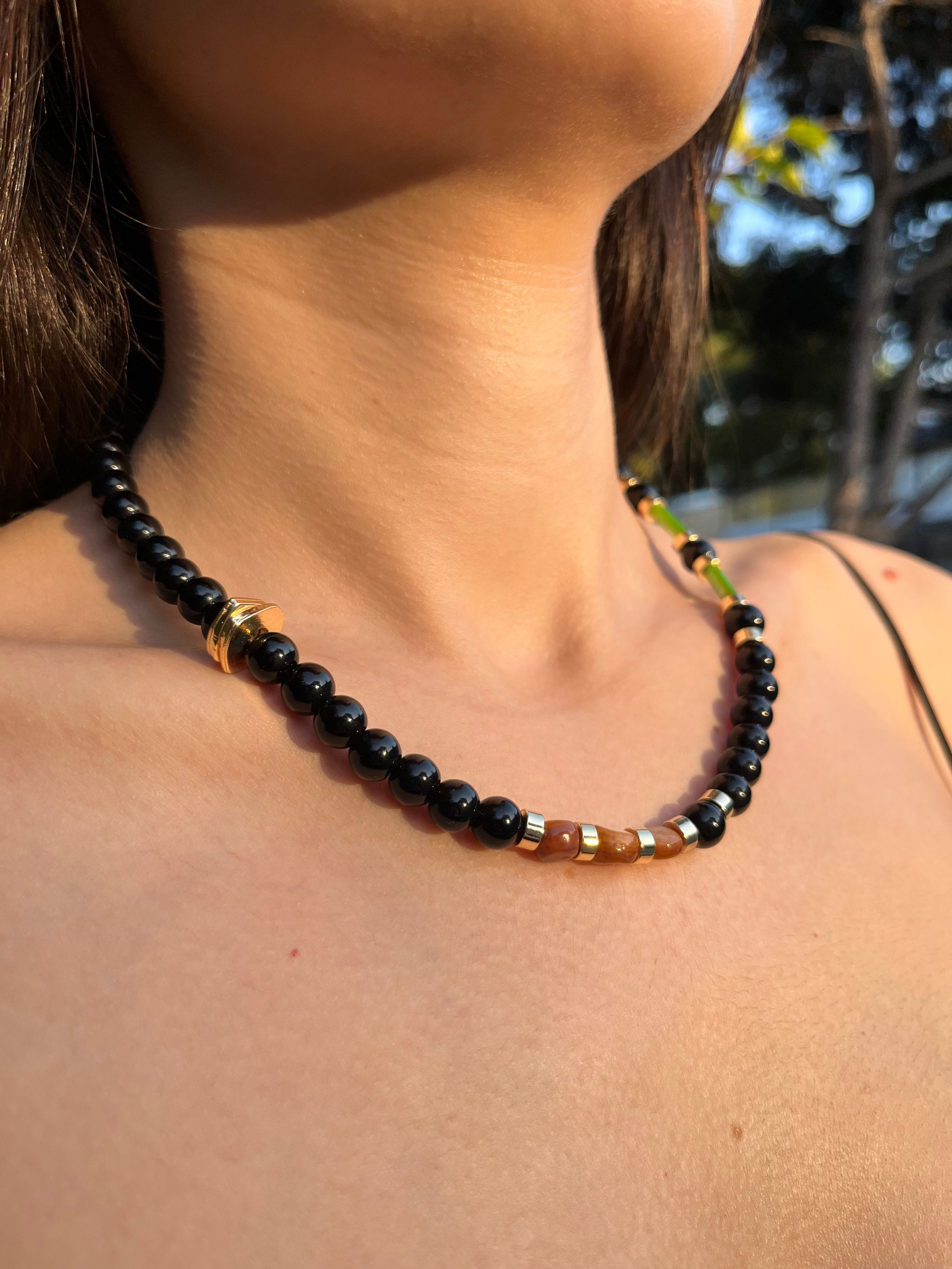 Noir Obsidyen Kolye
