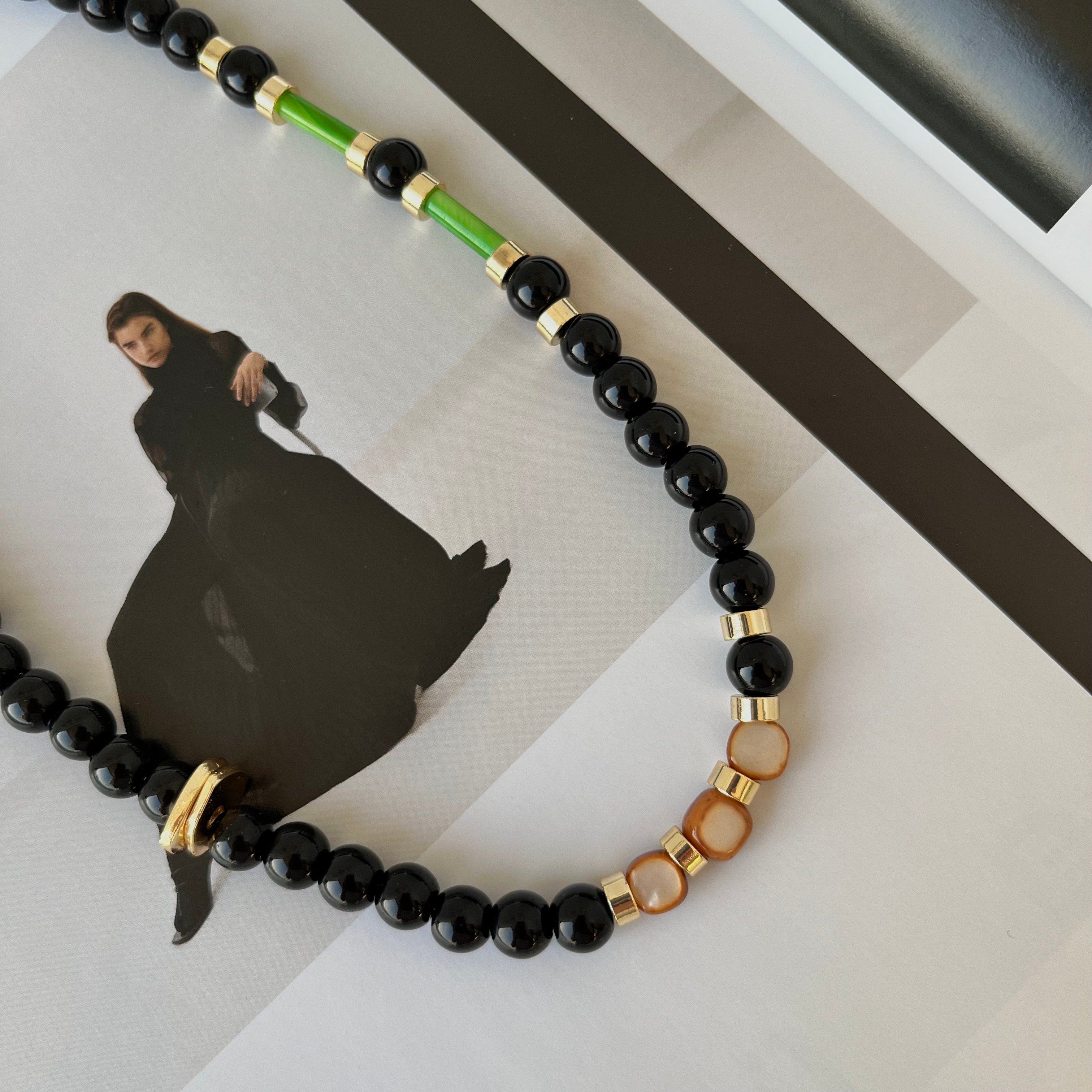 Noir Obsidyen Kolye
