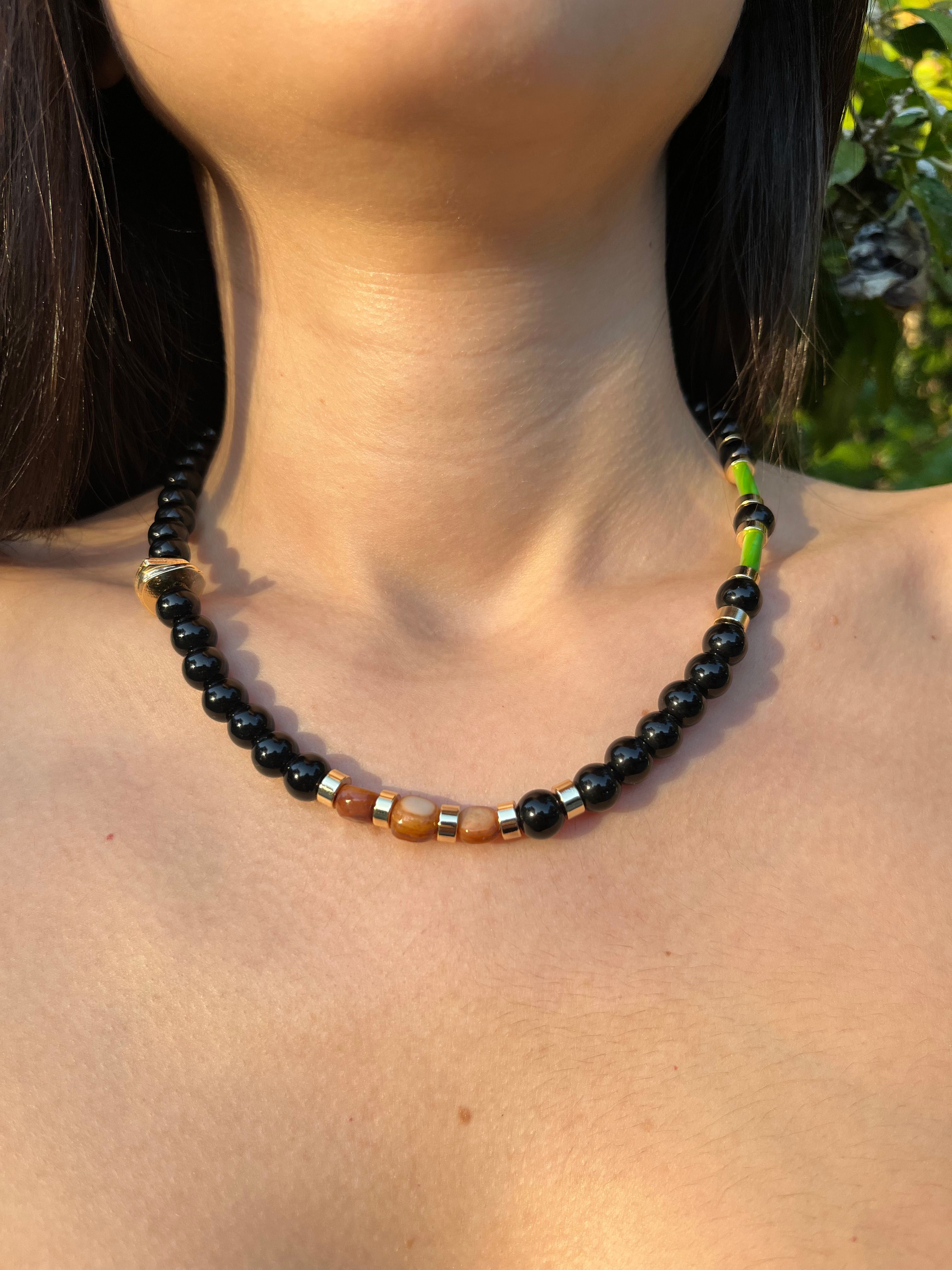 Noir Obsidyen Kolye