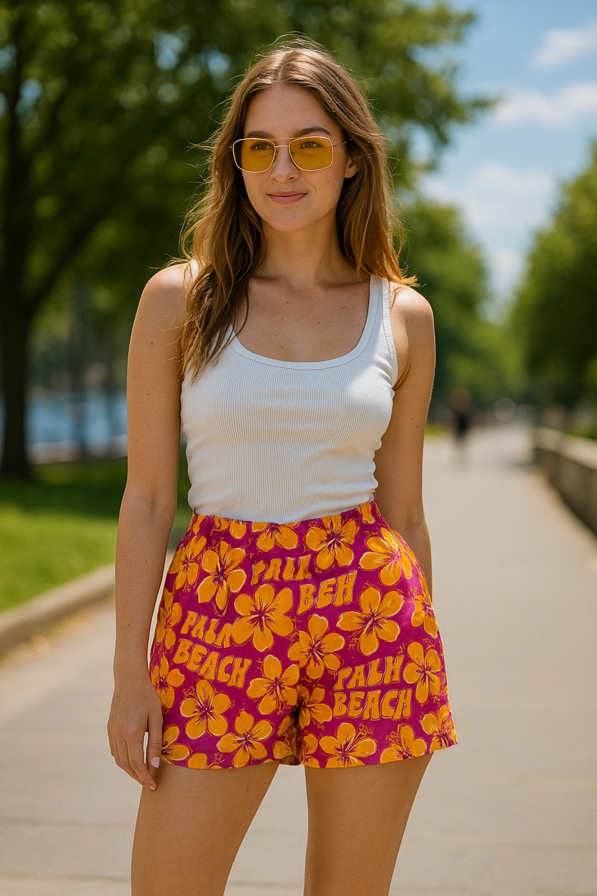 Çiçekli Regular Kadın Short