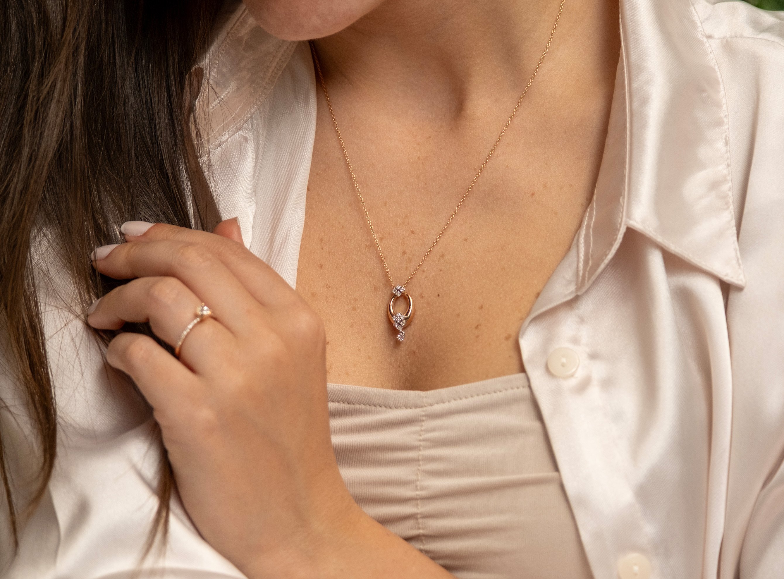 0,21ct Pırlanta Kolye