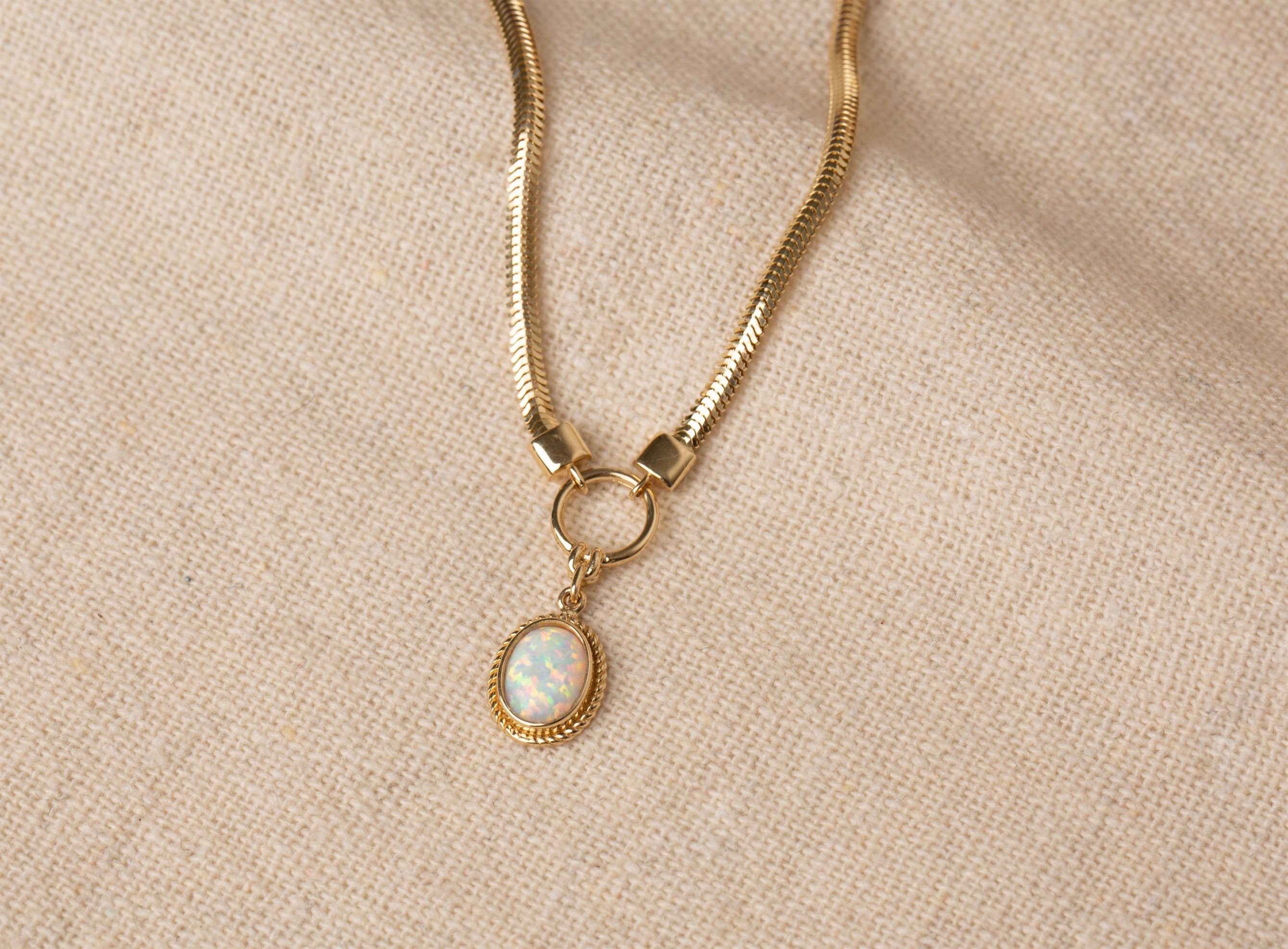 Altın Opal İtalyan Zincir
