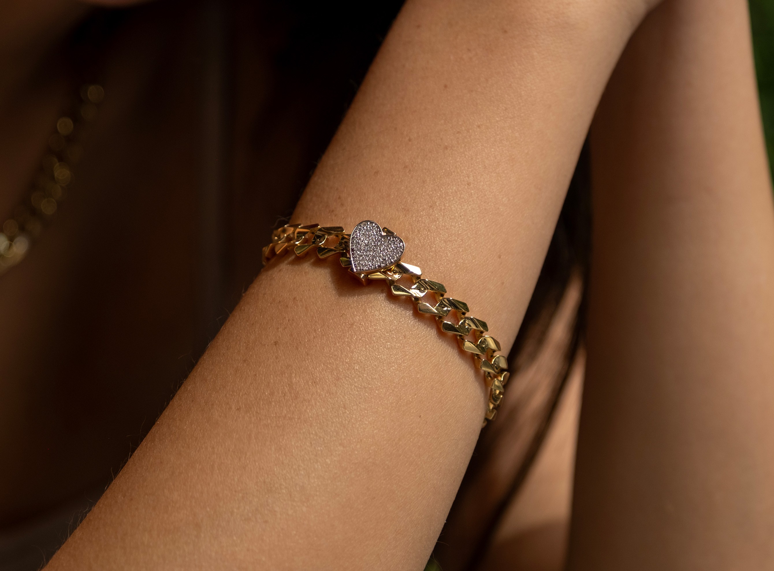 S'CHARM Pırlantalı Kalp Charm