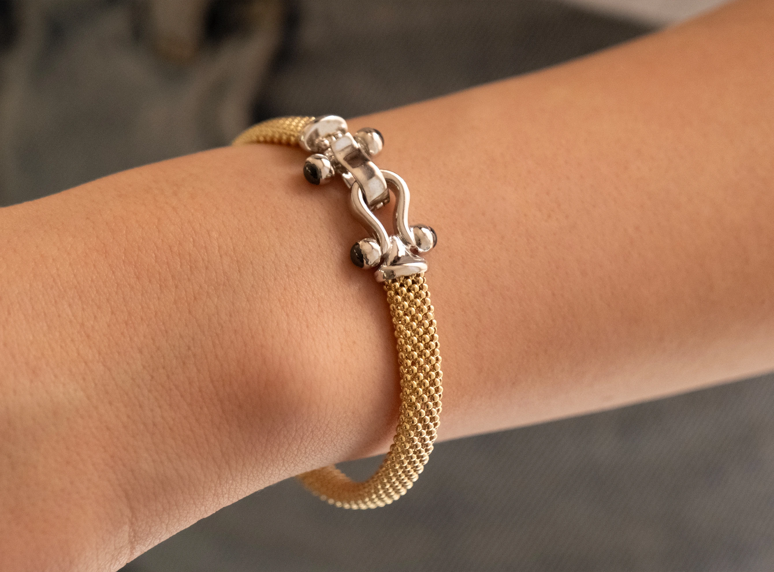 Altın Jessica Kelepçe - Bileklik