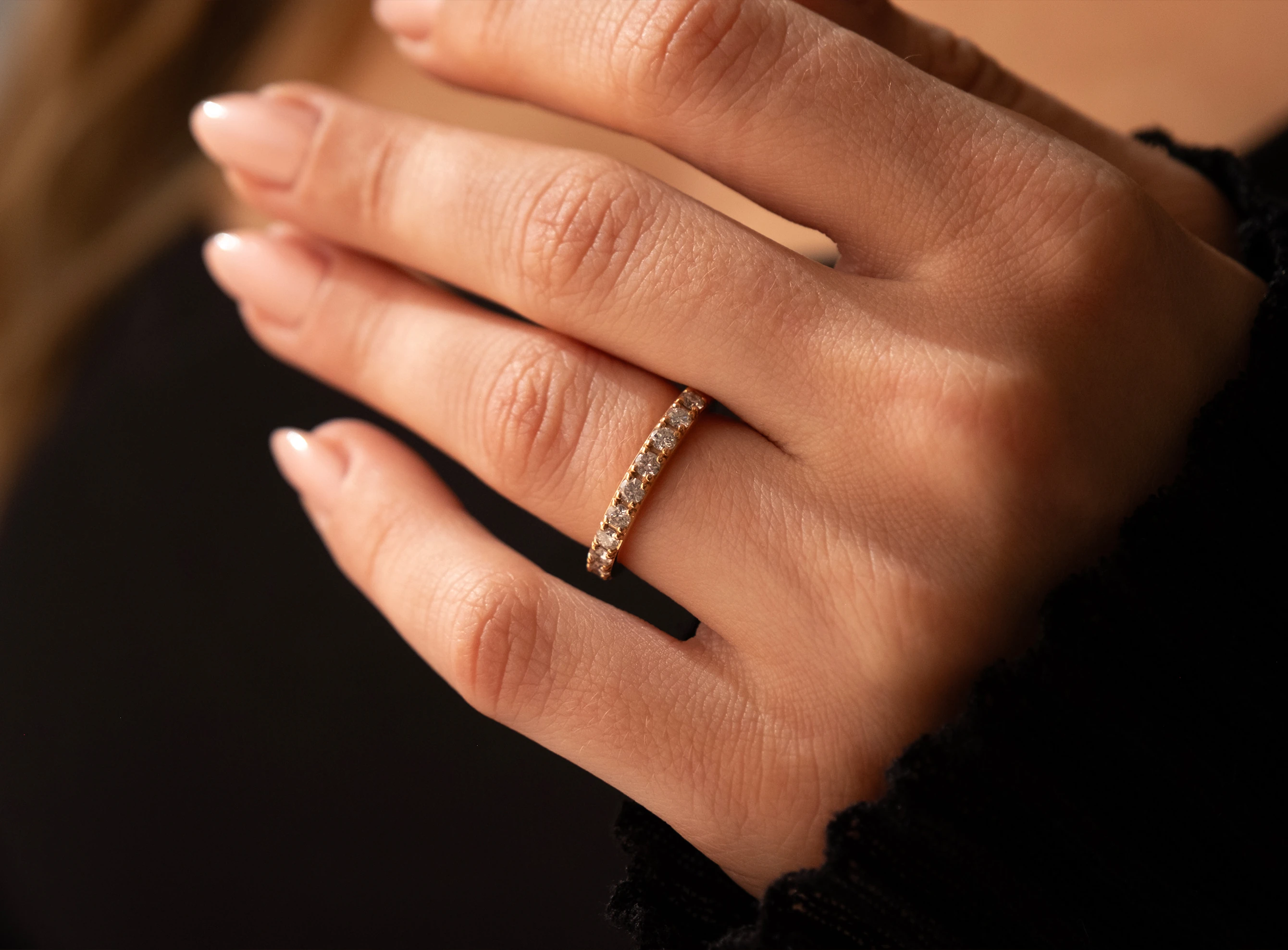 0,50 Ct Yarımtur Pırlanta Yüzük