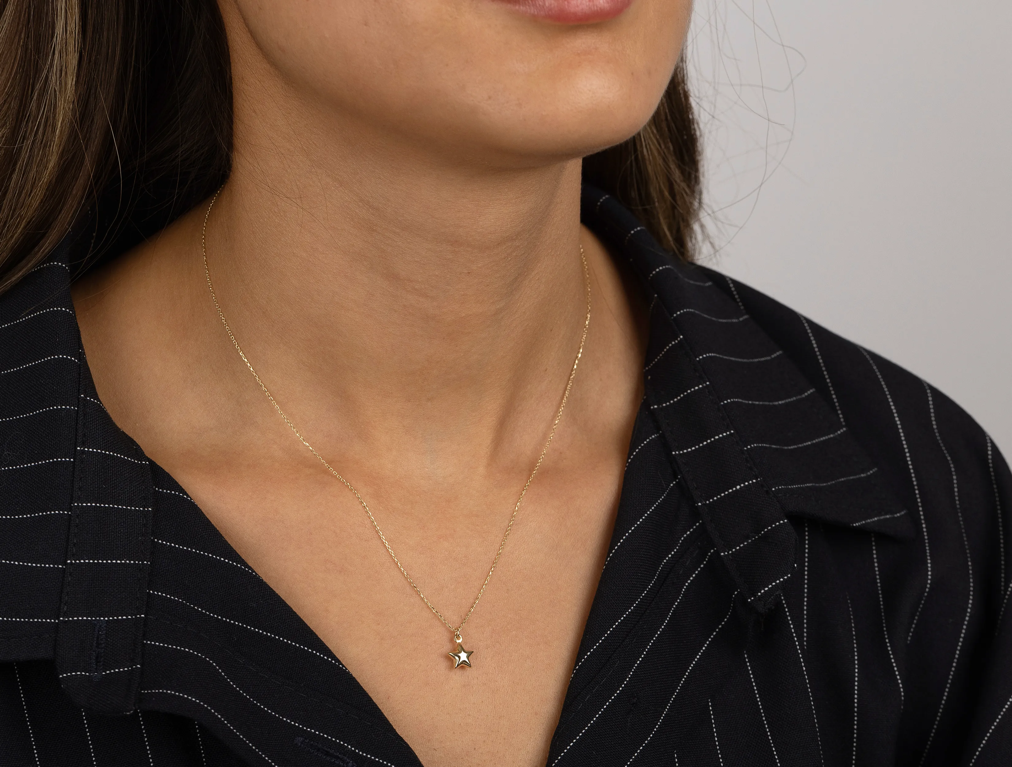 Altın Mini Lucky Şans Kolyesi Yıldız