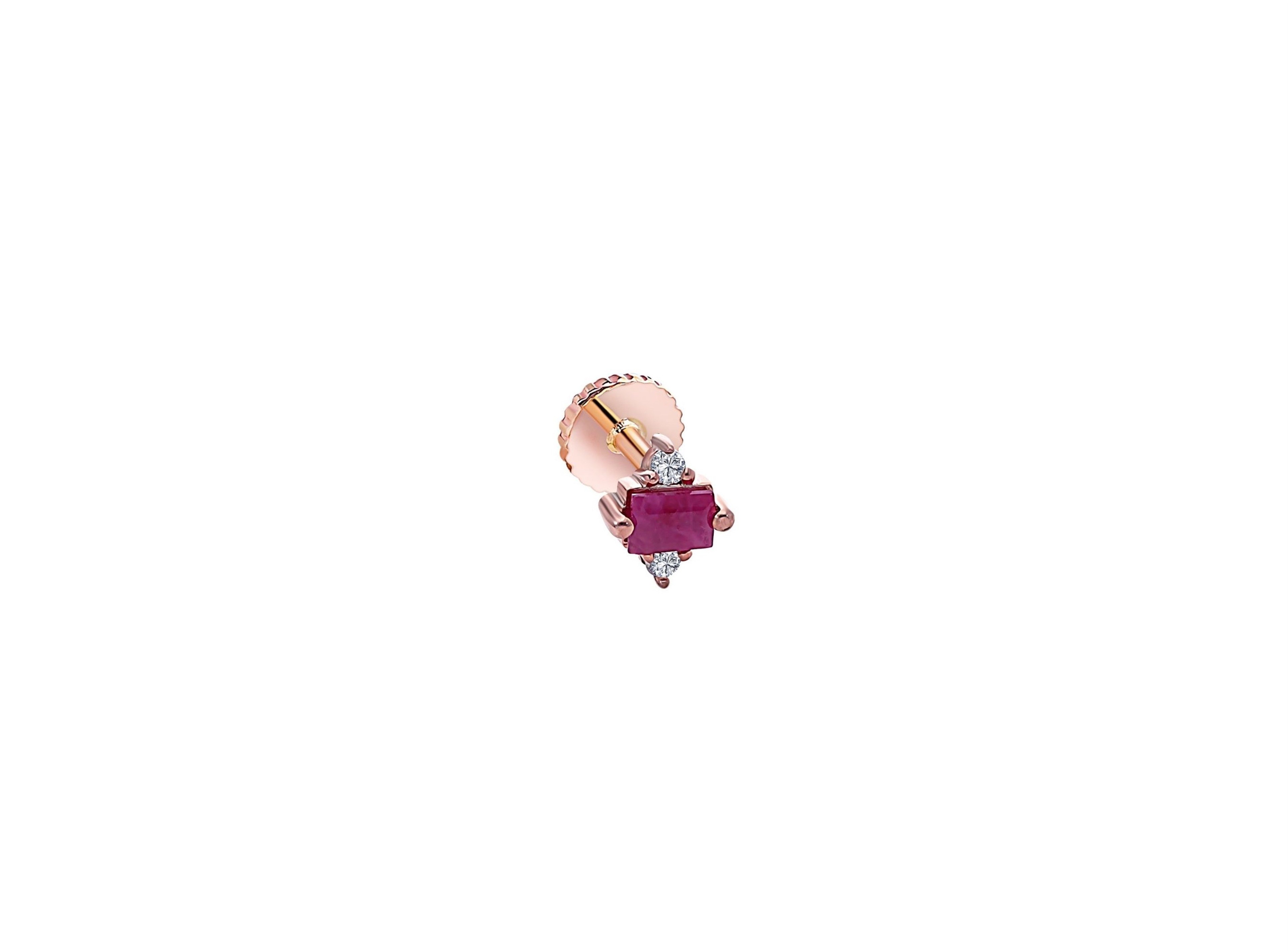 0.02ct Pırlantalı Radolite Piercing-Tragus