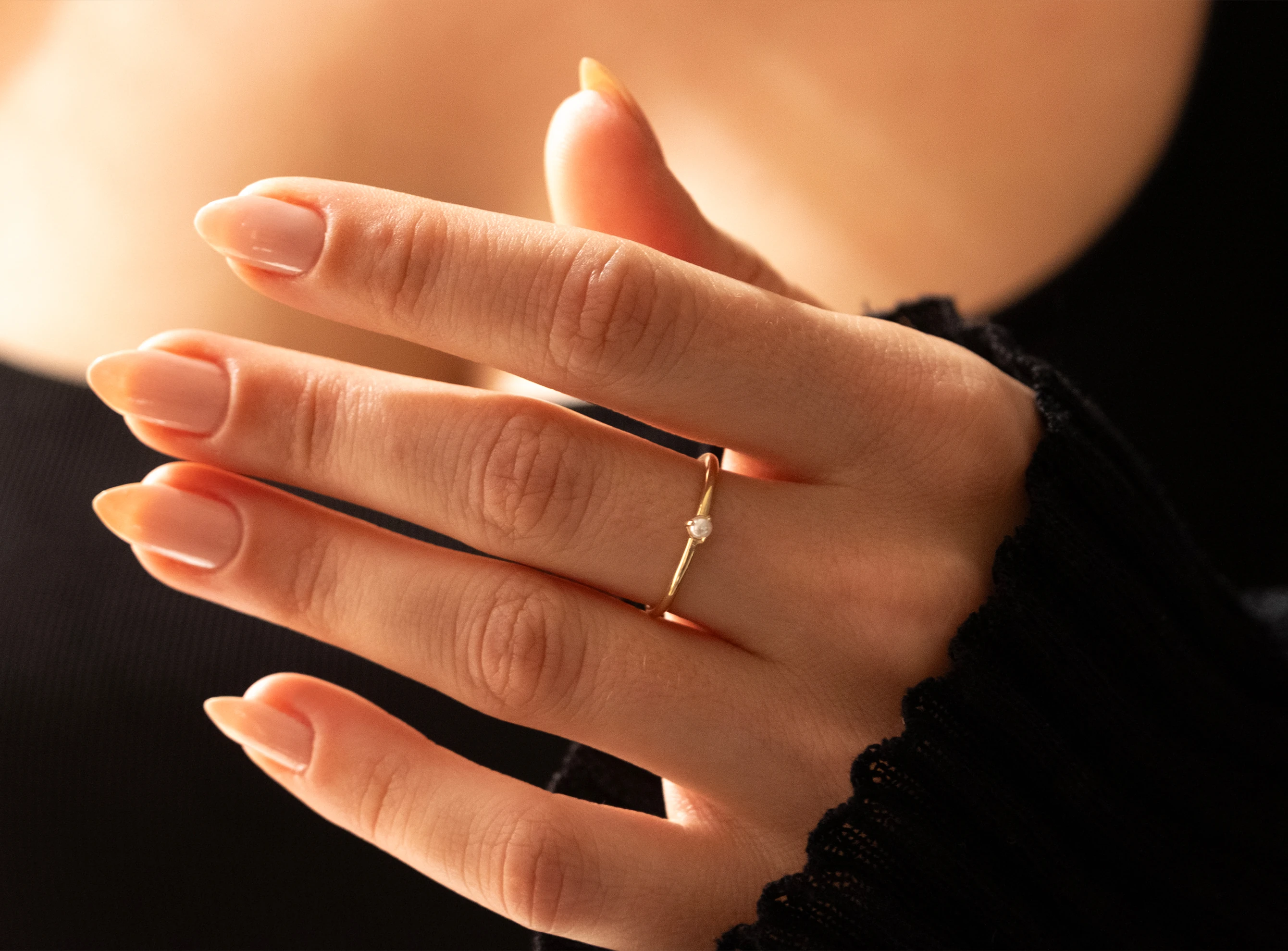 DEEP SEA Altın İnci Yüzük