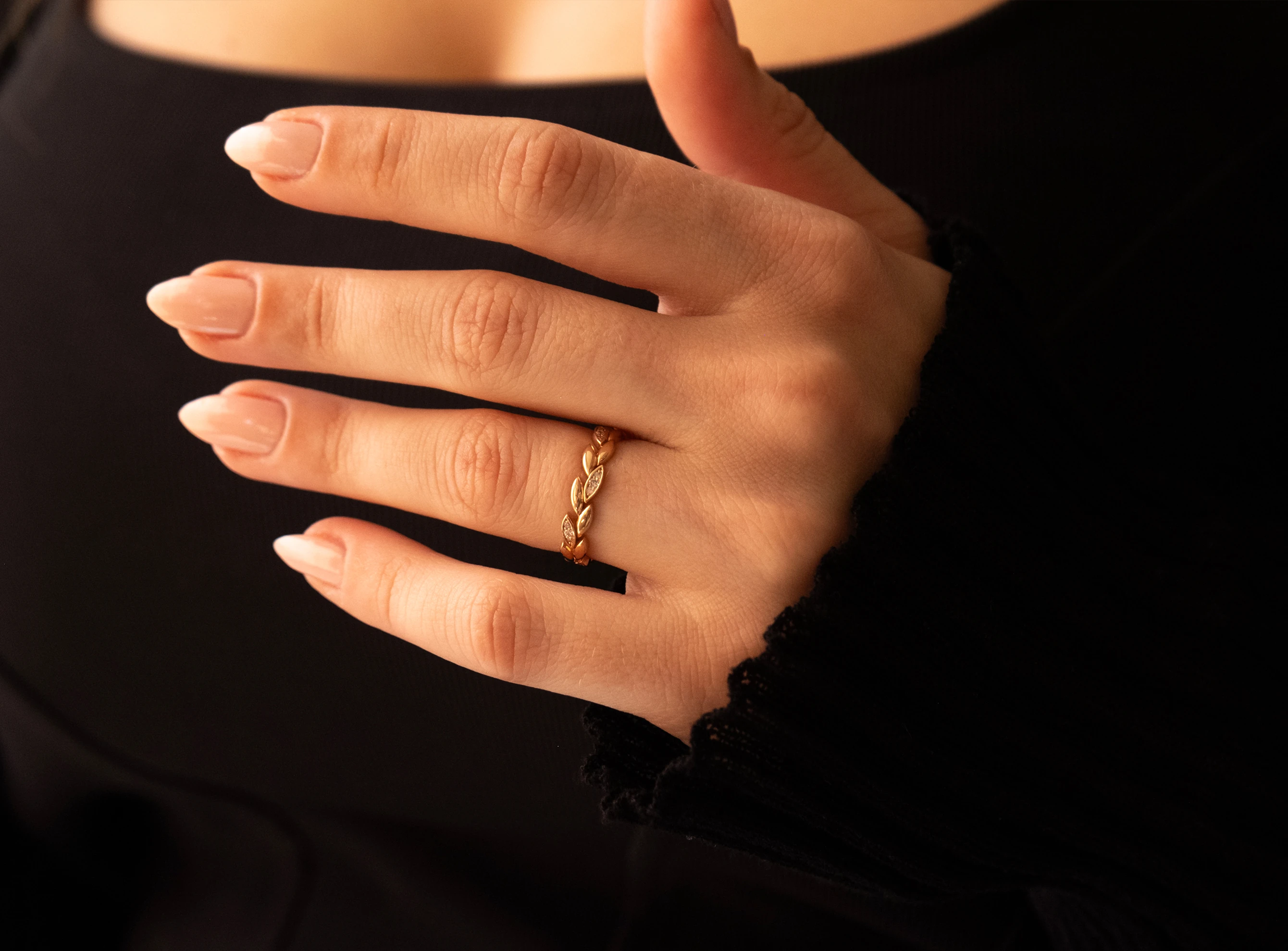 0,13 ct Dal Alyans Pırlanta Yüzük