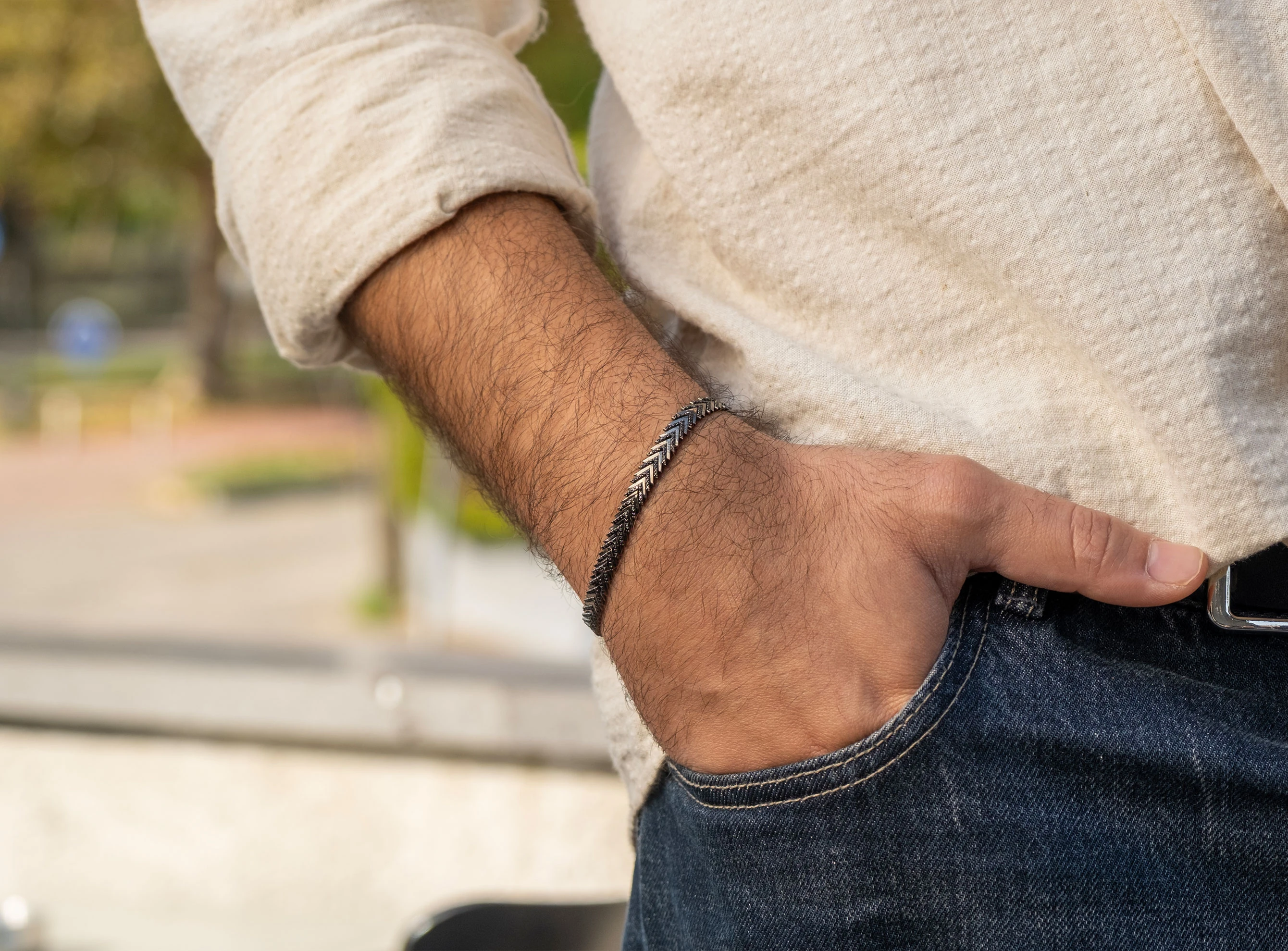 Pırlanta Tasarım Erkek Bileklik