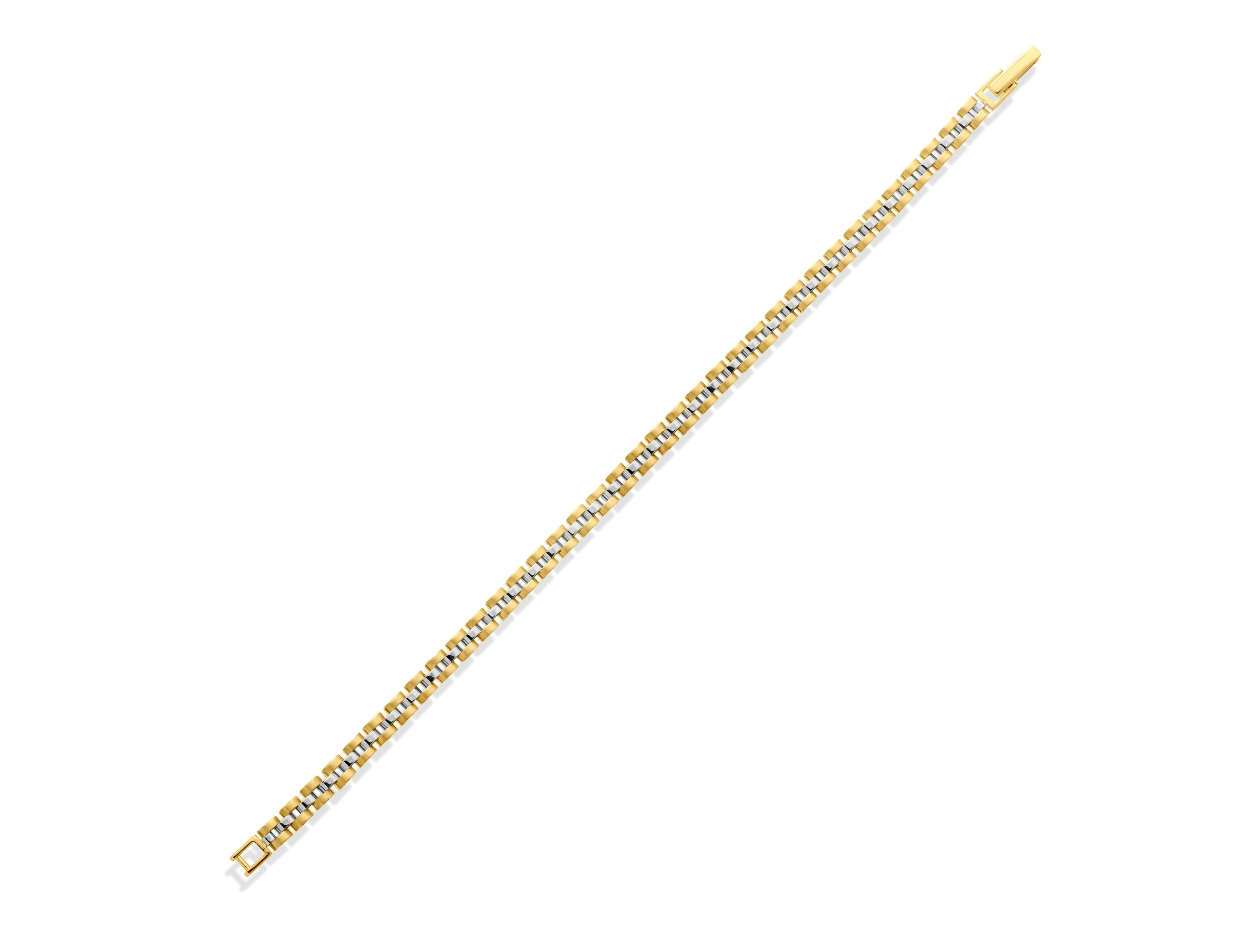 Altın Erkek Hasır Örme Bileklik