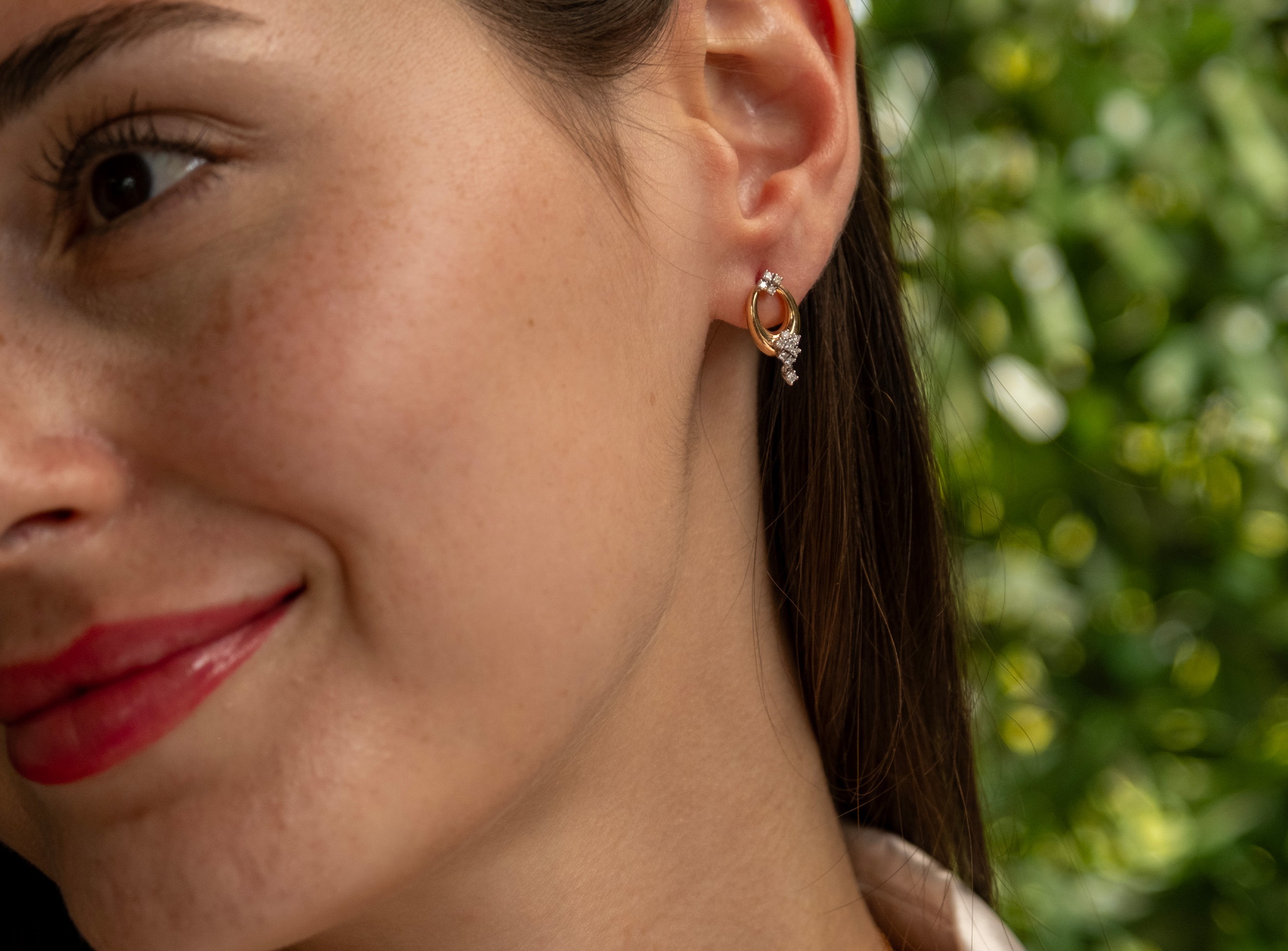 0,23ct Pırlantalı Küpe