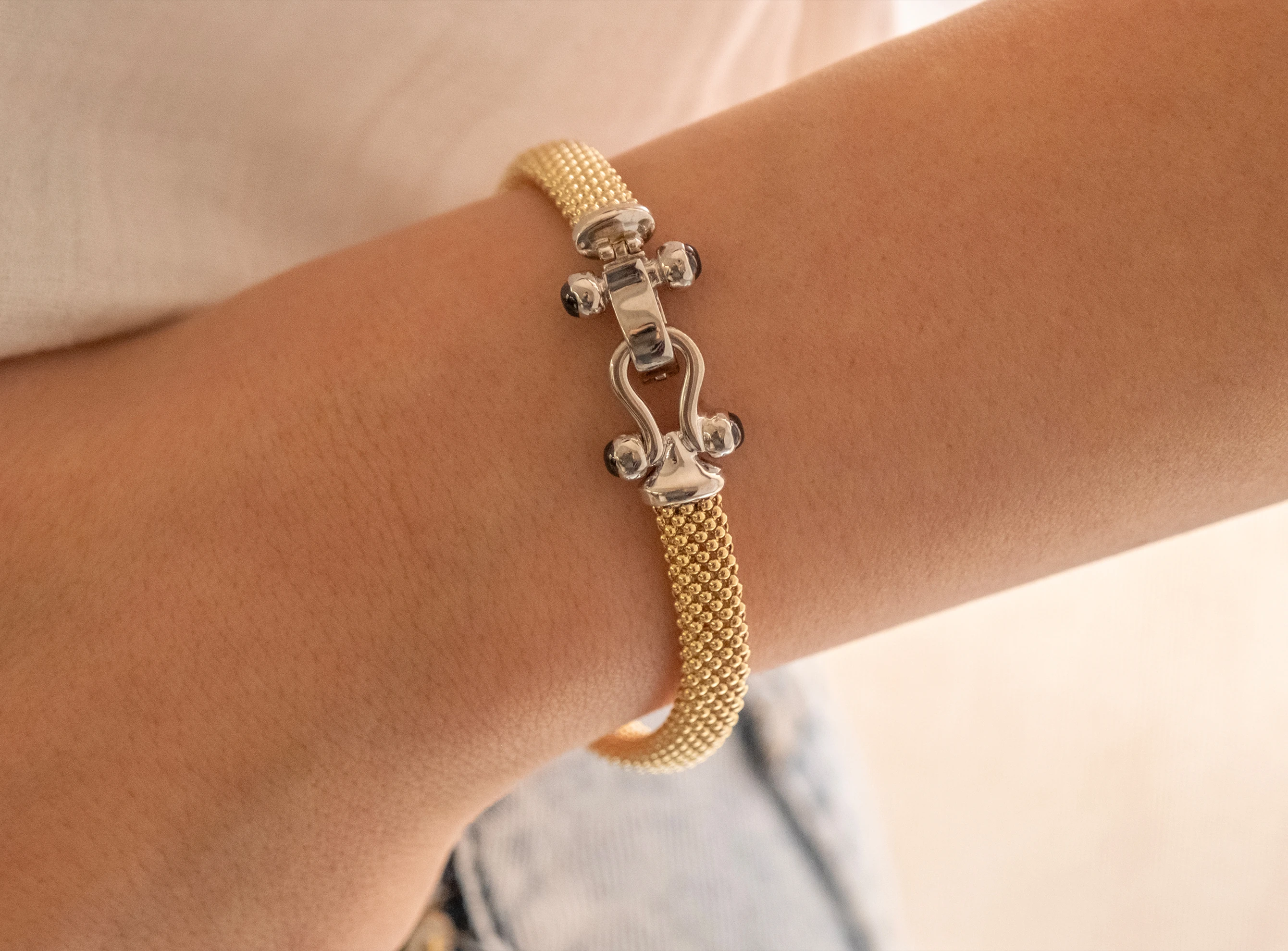 Altın Jessica Kelepçe - Bileklik