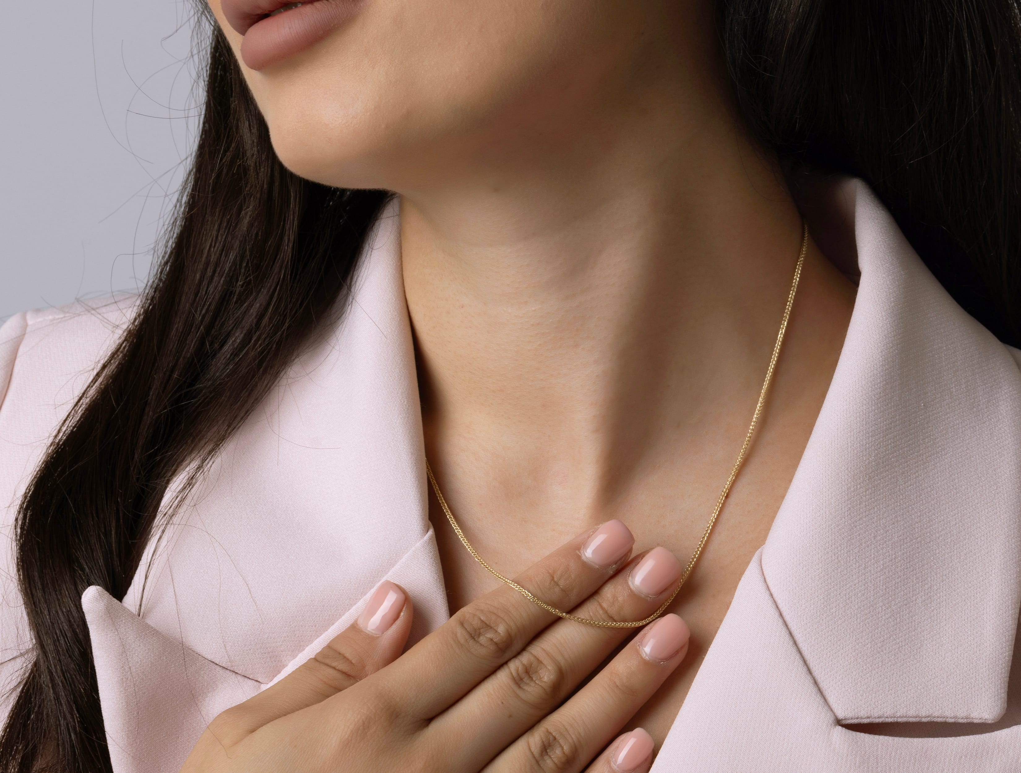 Altın Örme Zincir Kolye